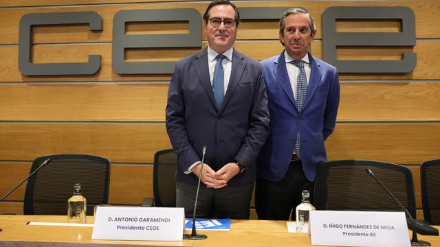 Antonio Garamendi e Íñigo Fernández de Mesa, presidente y vicepresidente de la CEOE.