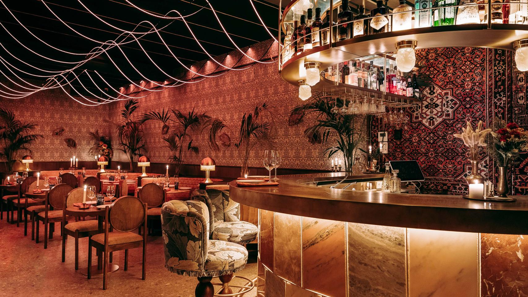 La sala de Zíngara, el restaurante nuevo de Las Salesas.