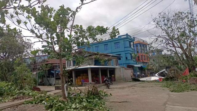Imagen del ciclón que ha dejado al menos 60 muertos en Birmania.