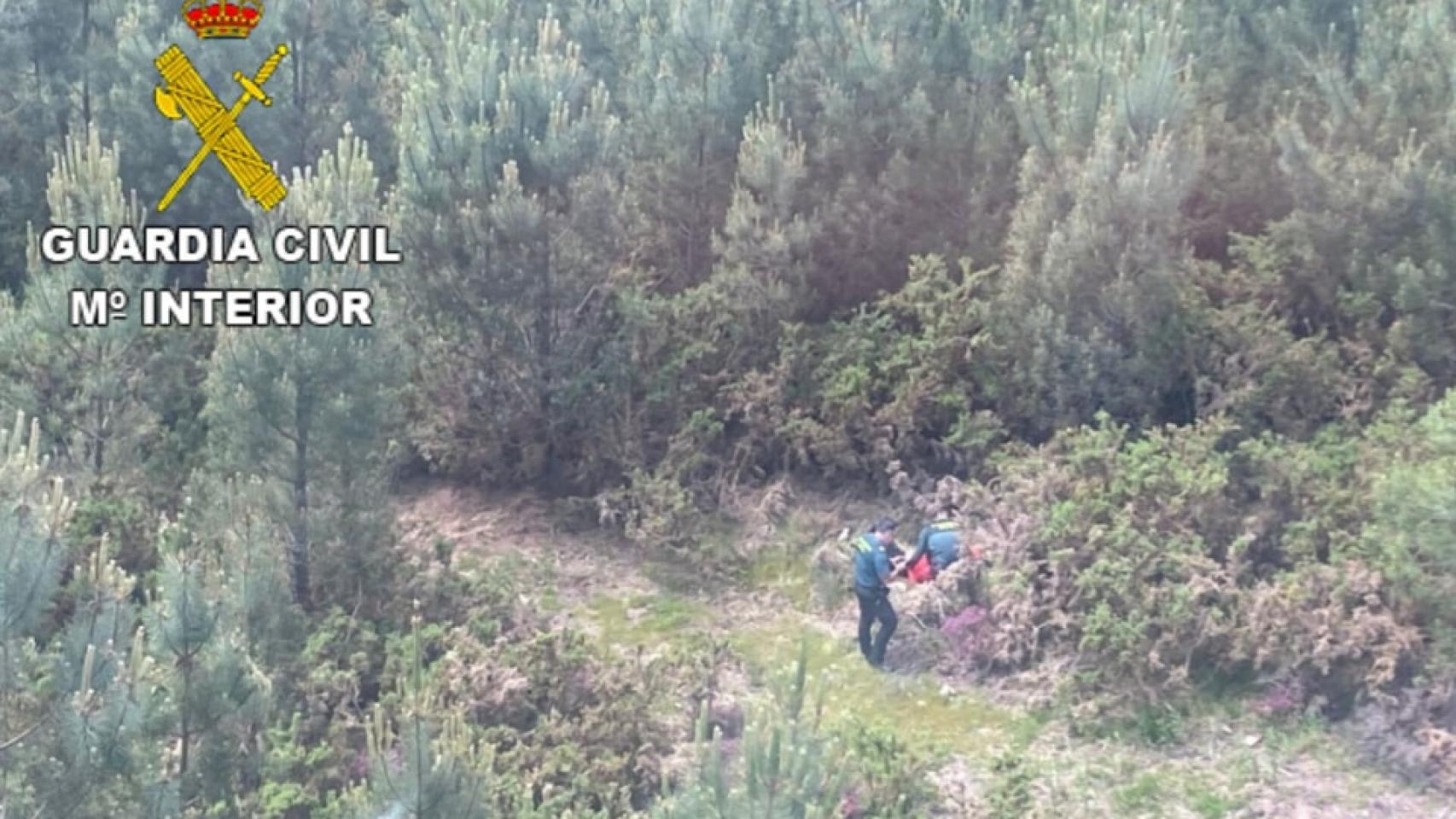 La Guardia Civil rescata a un hombre semiinconsciente en A Cañiza