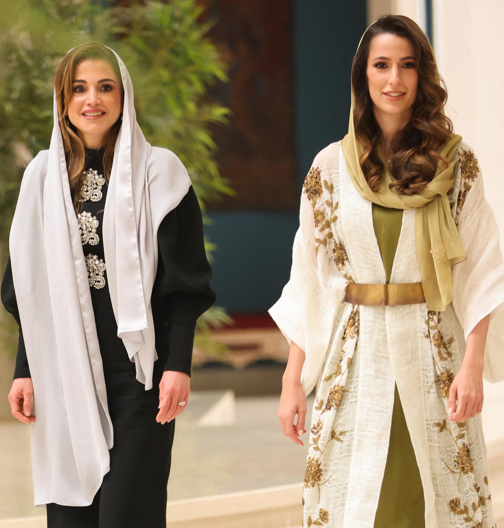 Rajwa y su suegra Rania de Jordania, en una imagen de agosto de 2022.