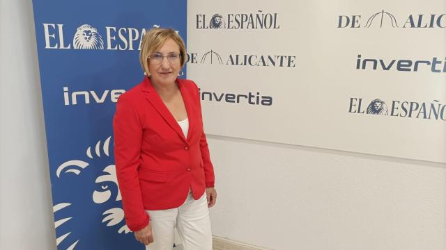 Ana Barceló en su entrevista para EL ESPAÑOL como candidata del PSOE por Alicante.