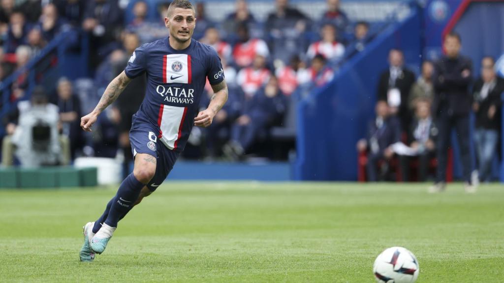 Marco Verratti, en un partido del PSG de la temporada 2022/2023