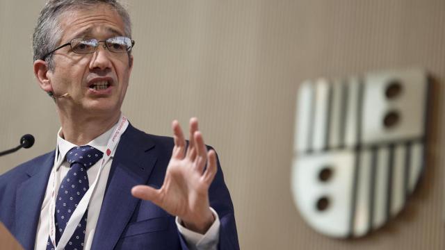 Pablo Hernández de Cos, gobernador del Banco de España, durante el 18 Encuentro del Sector Bancario de IESE.