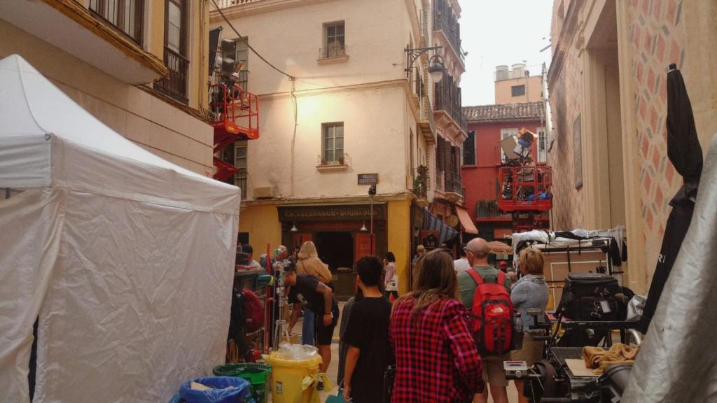 Rodaje de 'We Were the Lucky Ones' en Málaga.