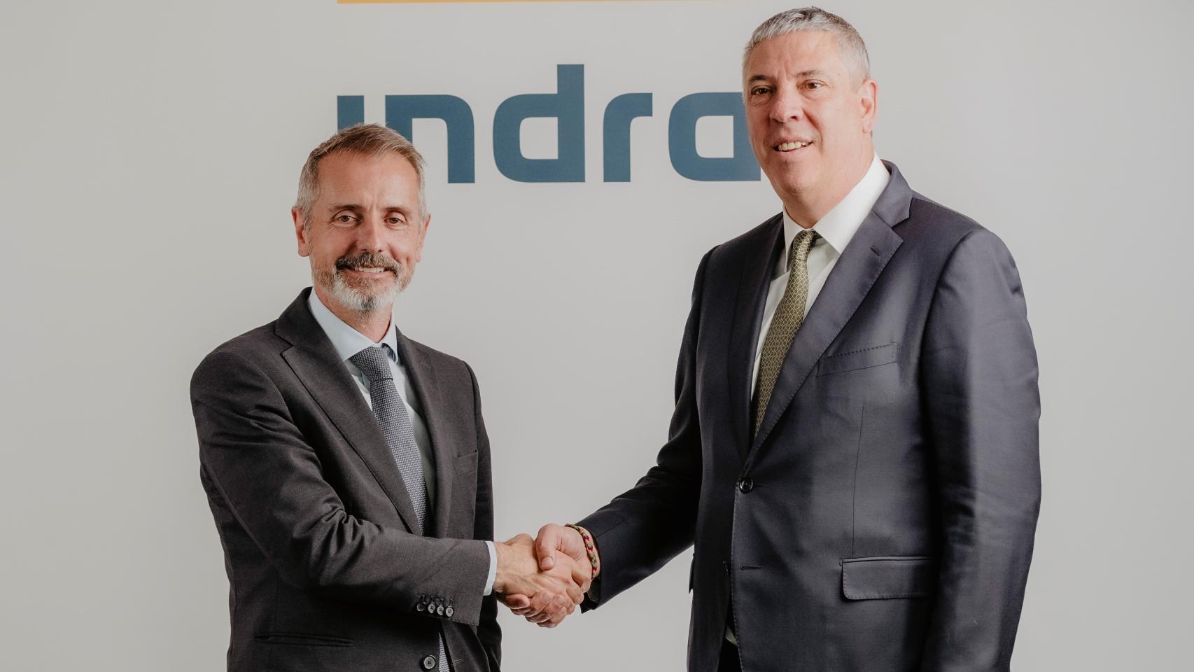 Marc Murtra y José Vicente de los Mozos, presidente y CEO de Indra respectivamente.