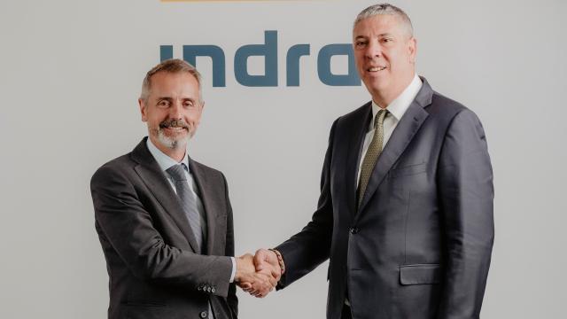 Marc Murtra y José Vicente de los Mozos, presidente y CEO de Indra respectivamente.