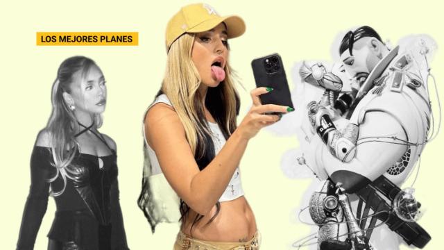 Ana Mena, Lola Índigo y los ninots de Hogueras.