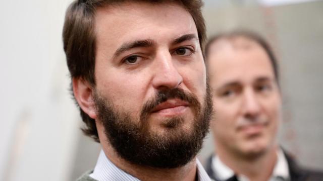 El secretario general de Vox en Castilla y León, Juan García-Gallardo, participa en el acto ‘Cuida Salamanca’ en el Palacio de Congresos y Exposiciones de Castilla y León en Salamanca.