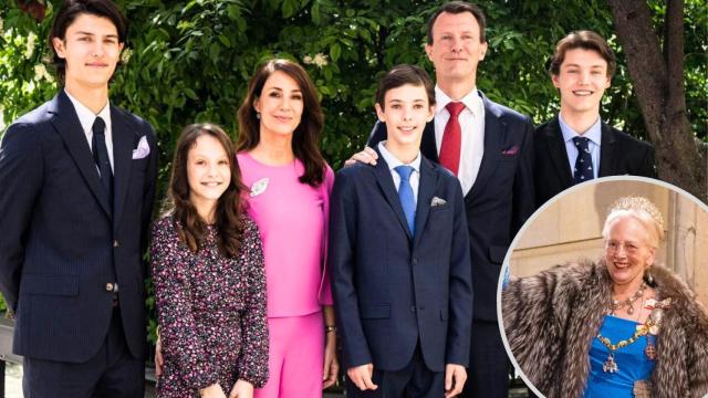 La Familia Real danesa, en un montaje de JALEOS.