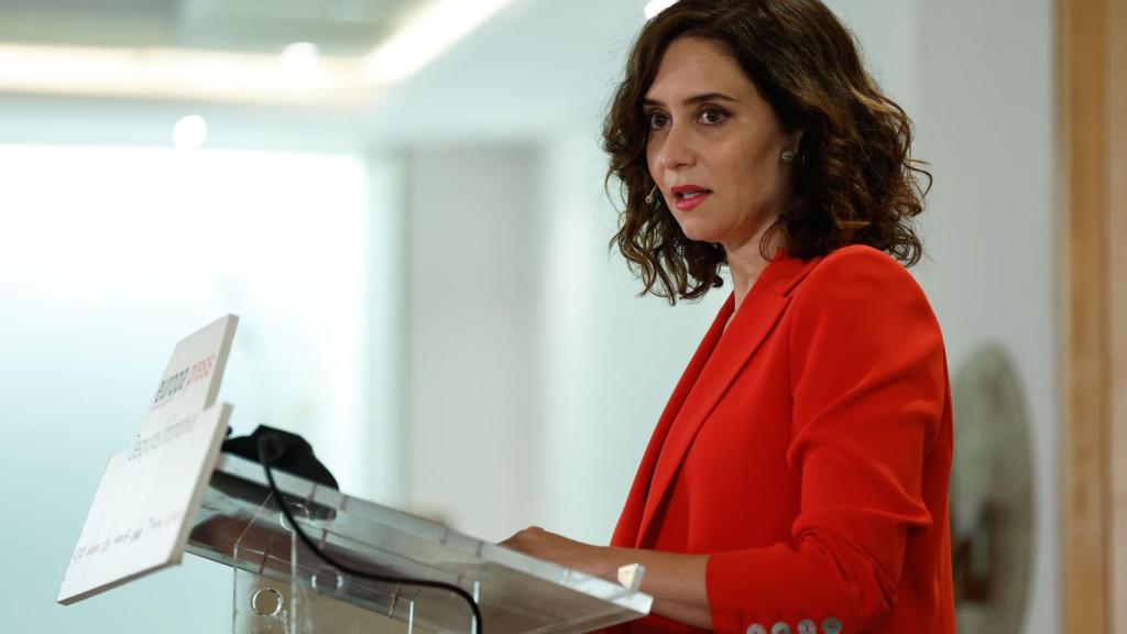 Isabel Díaz Ayuso durante el desayuno informativo de Europa Press