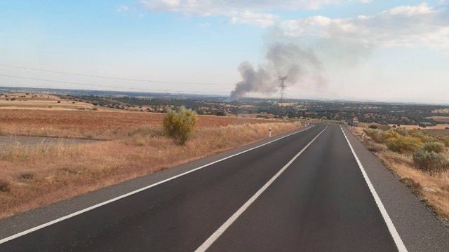 Incendio forestal en Escalona (Toledo). Foto: Plan Infocam.