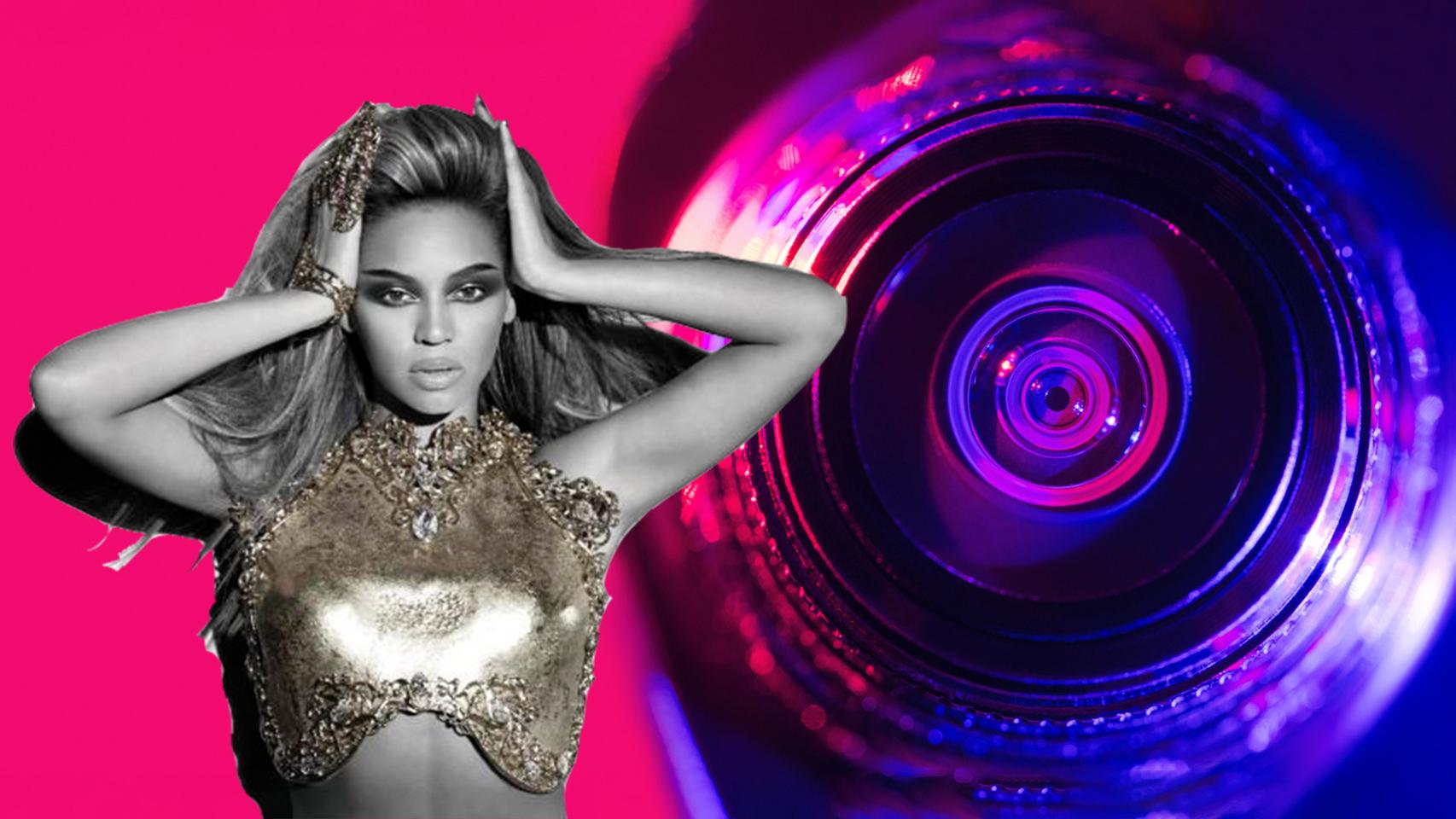 Beyoncé, en una foto de archivo embebida dentro de un fotomontaje.