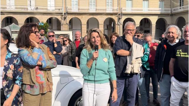 Yolanda Díaz este jueves en A Coruña