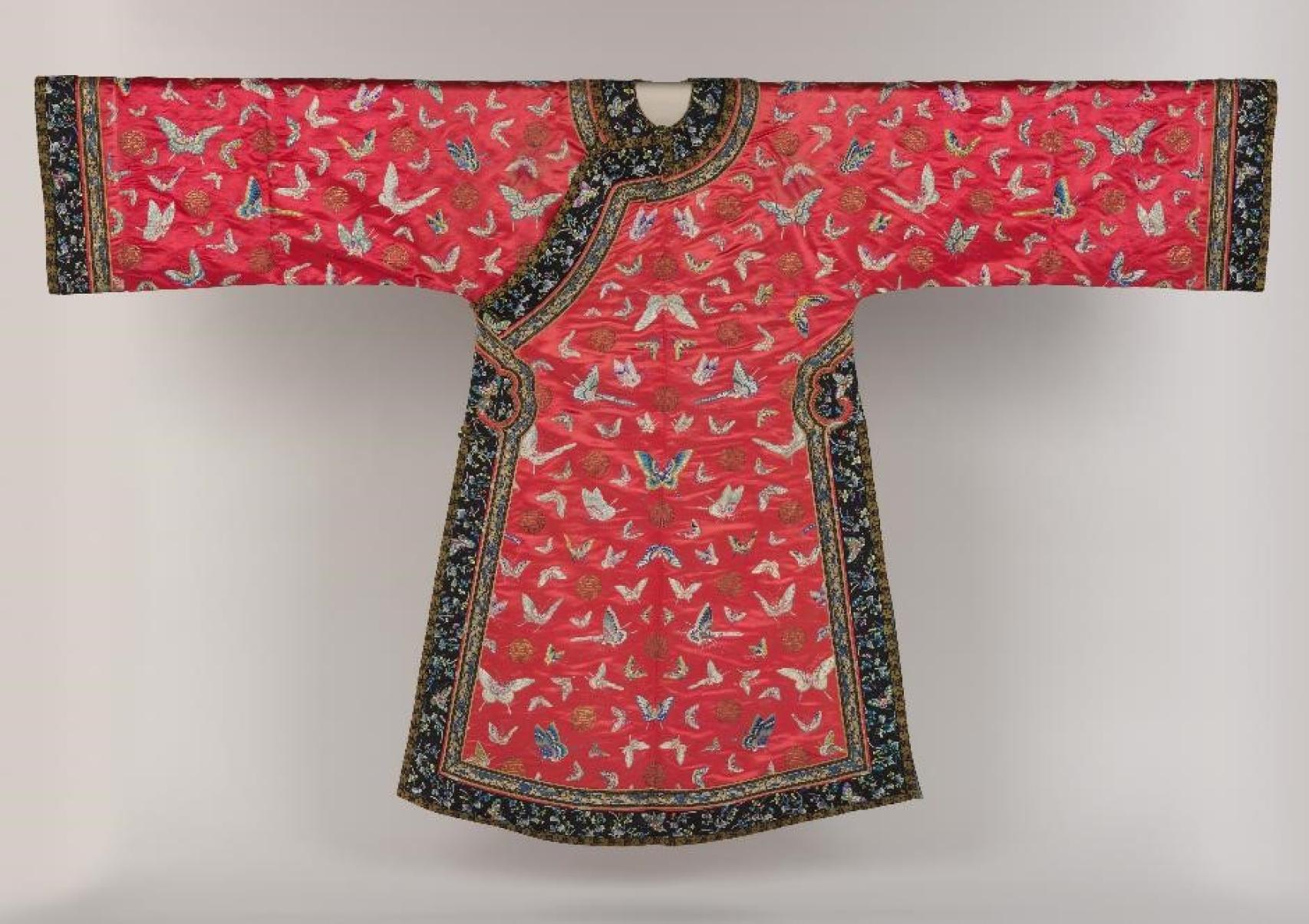 Vestido informal de mujer, China, 1895–1911.