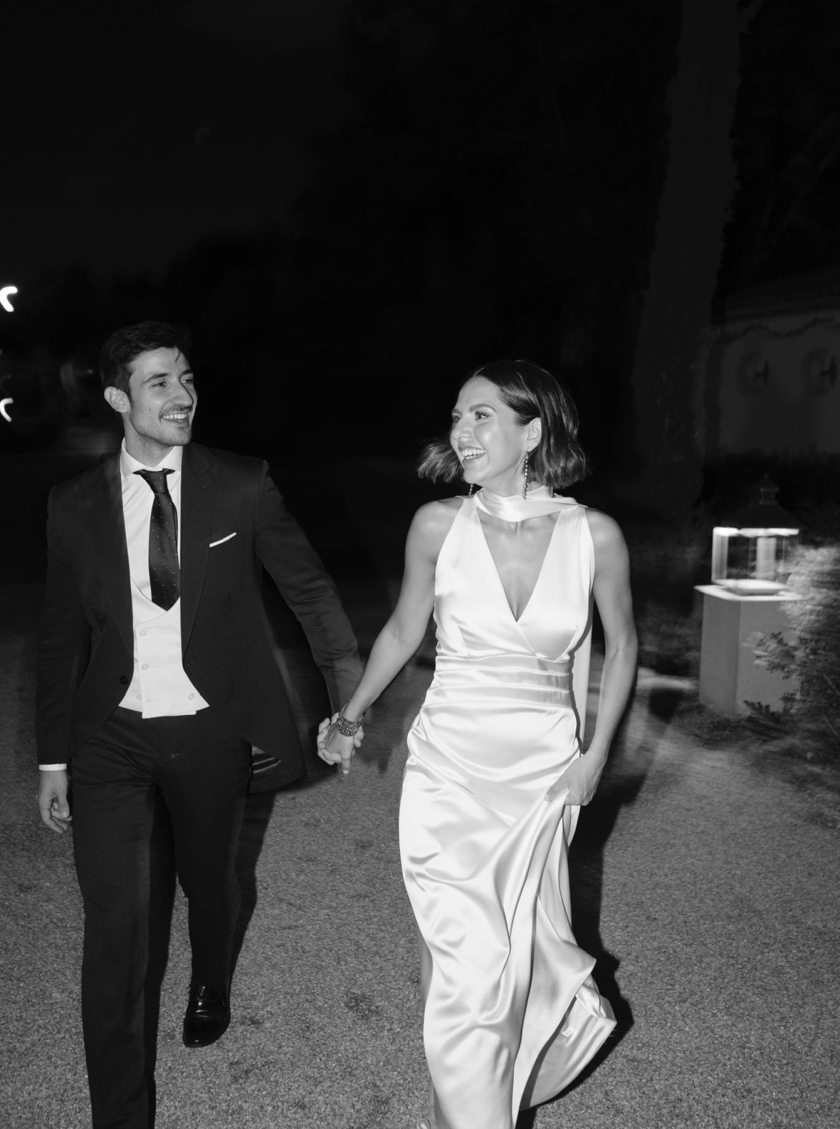 Natalia Presas el día de su boda.