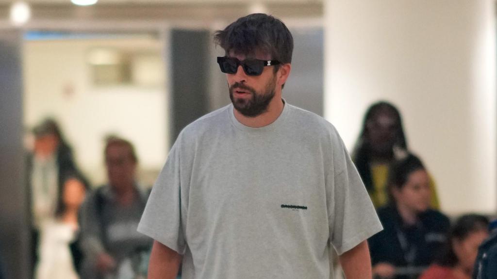 Gerard Piqué en una imagen tomada en Miami, durante su última visita a sus hijos.