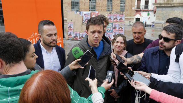 Rafa Mas e íñigo Errejón, este viernes en Alicante.