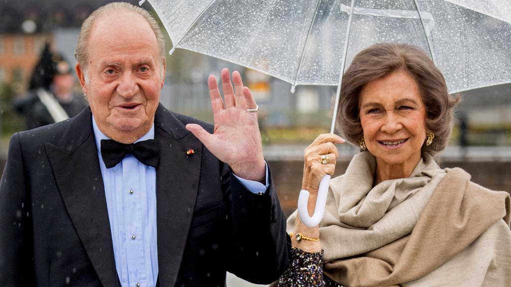 Los reyes Juan Carlos y Sofía en Oslo en mayo de 2017.