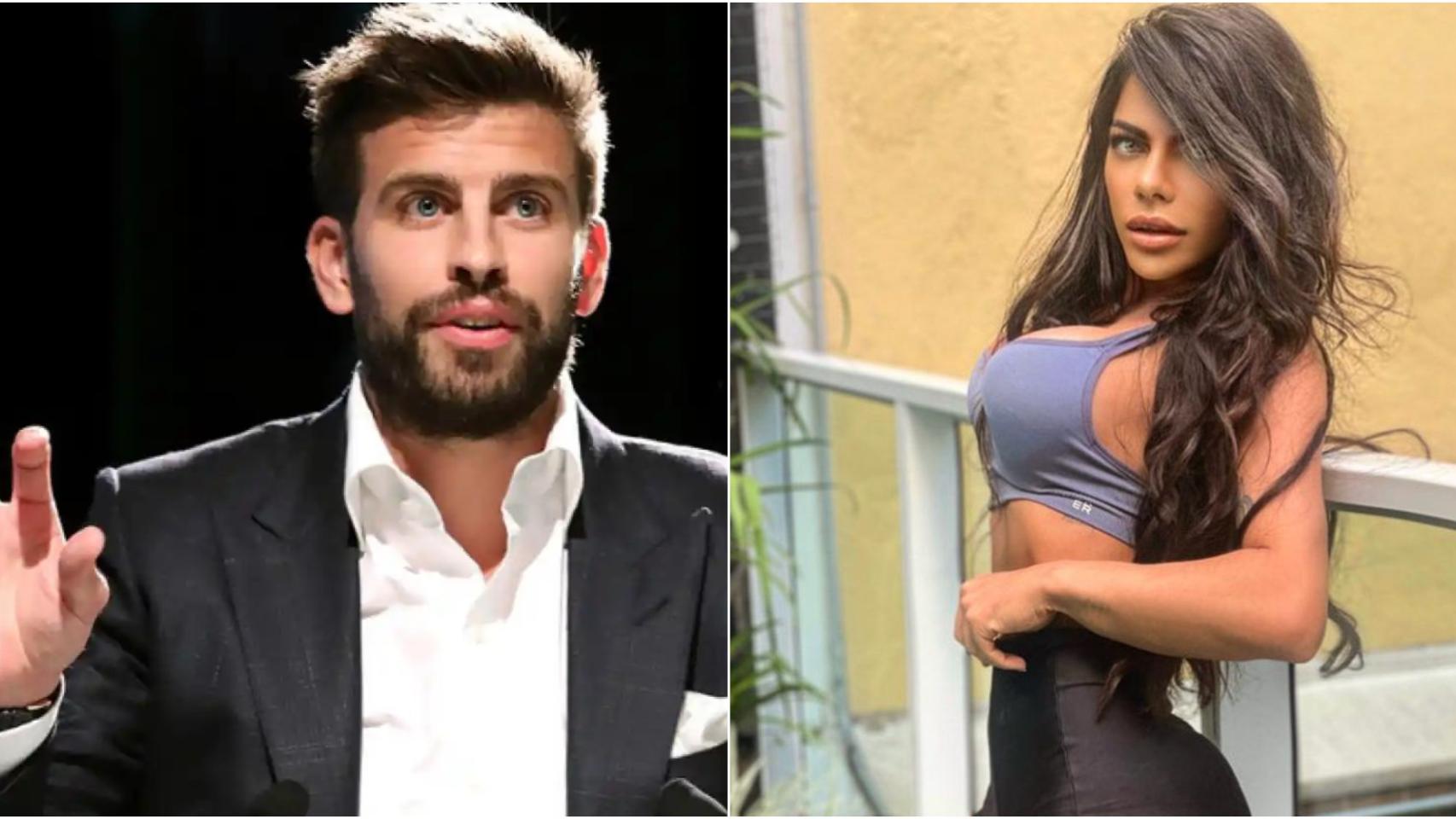 Gerard Piqué y la modelo brasileña Suzy Cortez