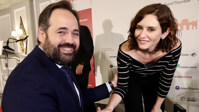 Paco Núñez con Isabel Díaz Ayuso, en una imagen de archivo