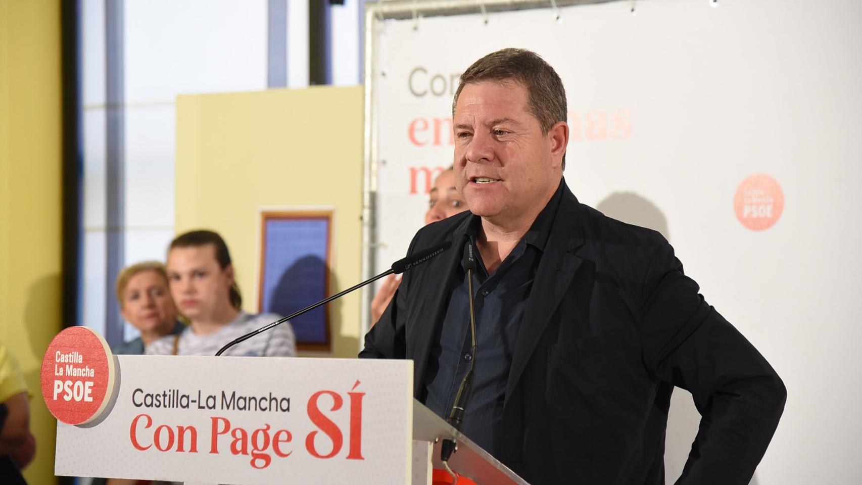 Emiliano García-Page en Fuensalida (Toledo). Foto: PSOE CLM.
