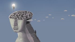Imagen de archivo de un cerebro humano diseccionado para encontrar la fuente de la inteligencia. iStock