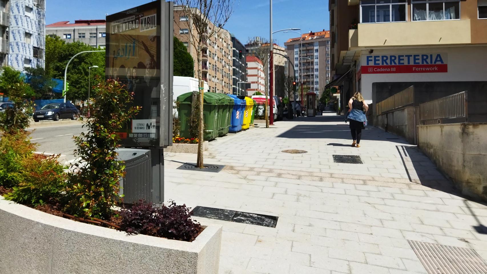 Imagen de la avenida Martínez Garrido tras las actuaciones.