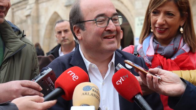 El ministro de Cultura y Deporte, Miquel Iceta, en su visita a Burgos.
