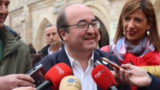 El ministro de Cultura y Deporte, Miquel Iceta, en su visita a Burgos.