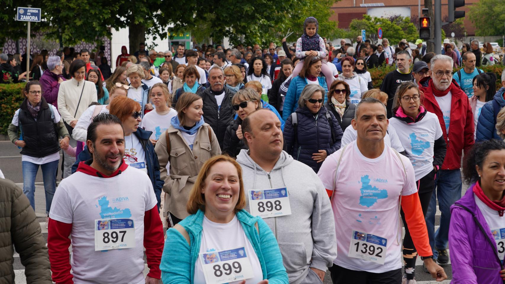 Marcha Solidaria por la Diabetes en Valladolid.
