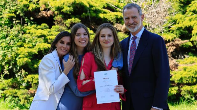 Una nueva imagen facilitada este sábado, 20 de mayo, por la Casa Real.