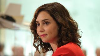 Isabel Díaz Ayuso durante un reciente desayuno informativo de Europa Press.