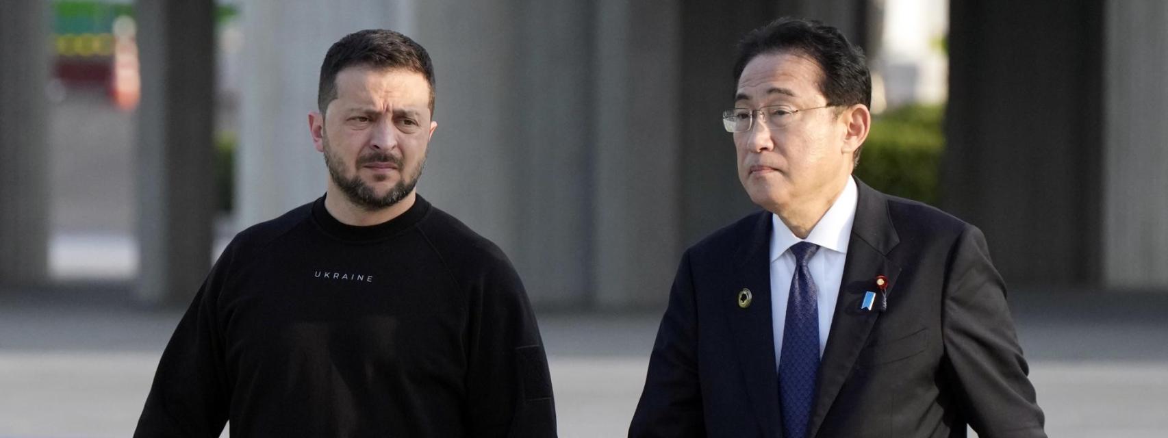 Volodímir Zelenski, en su visita a Hiroshima.