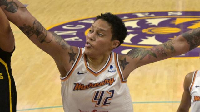 Brittney Griner, durante un partido de los Phoenix Mercury de la WNBA