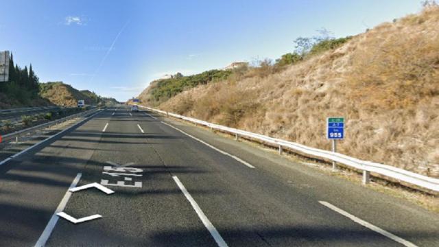 Punto de la A-7 donde ha tenido lugar el accidente.