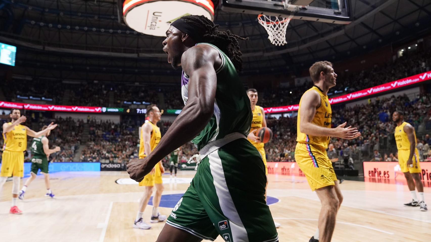 Kendrick Perry, durante el partido.