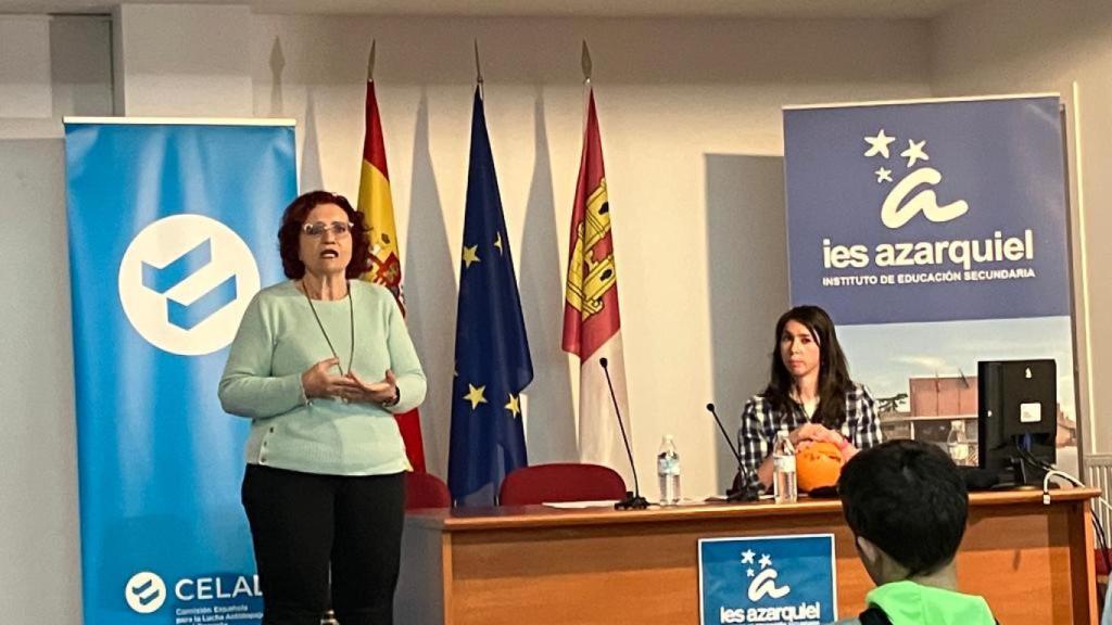 Coral Fernández y Marta Soler durante la sesión pedagógica