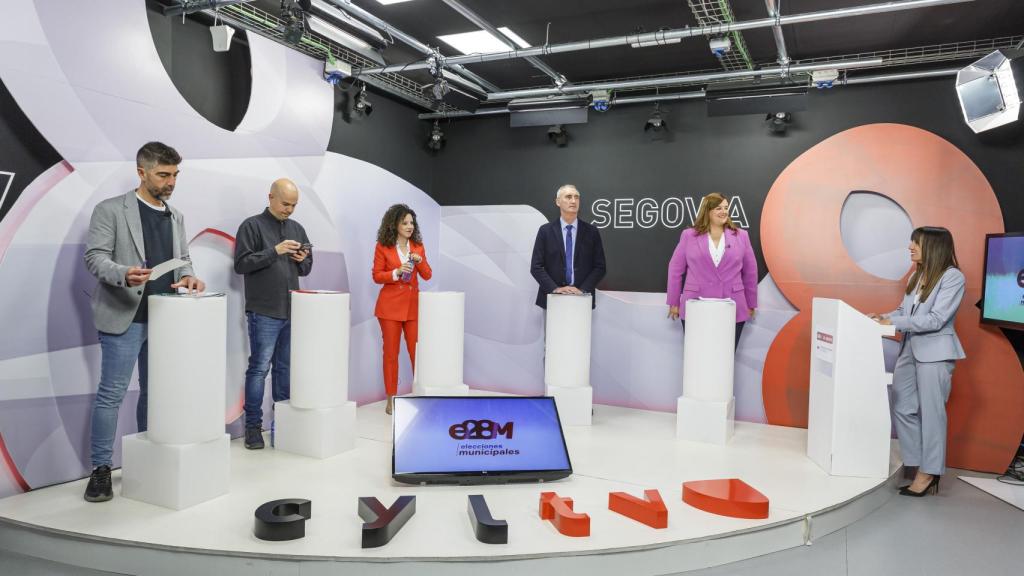 Un debate con los cinco candidatos a la Alcaldía de Segovia de las formaciones políticas con representación municipal