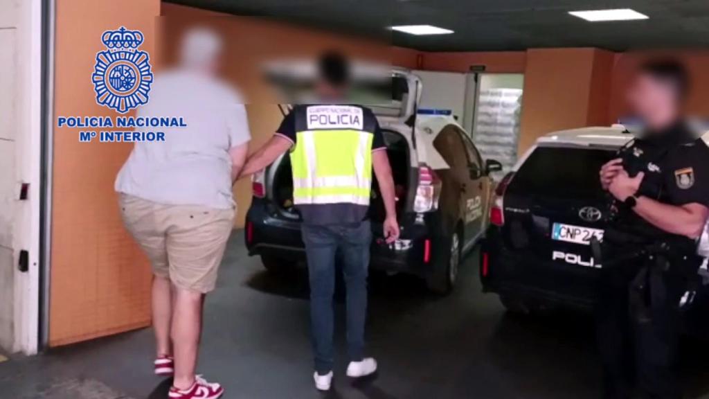 El detenido por la Policía Nacional.