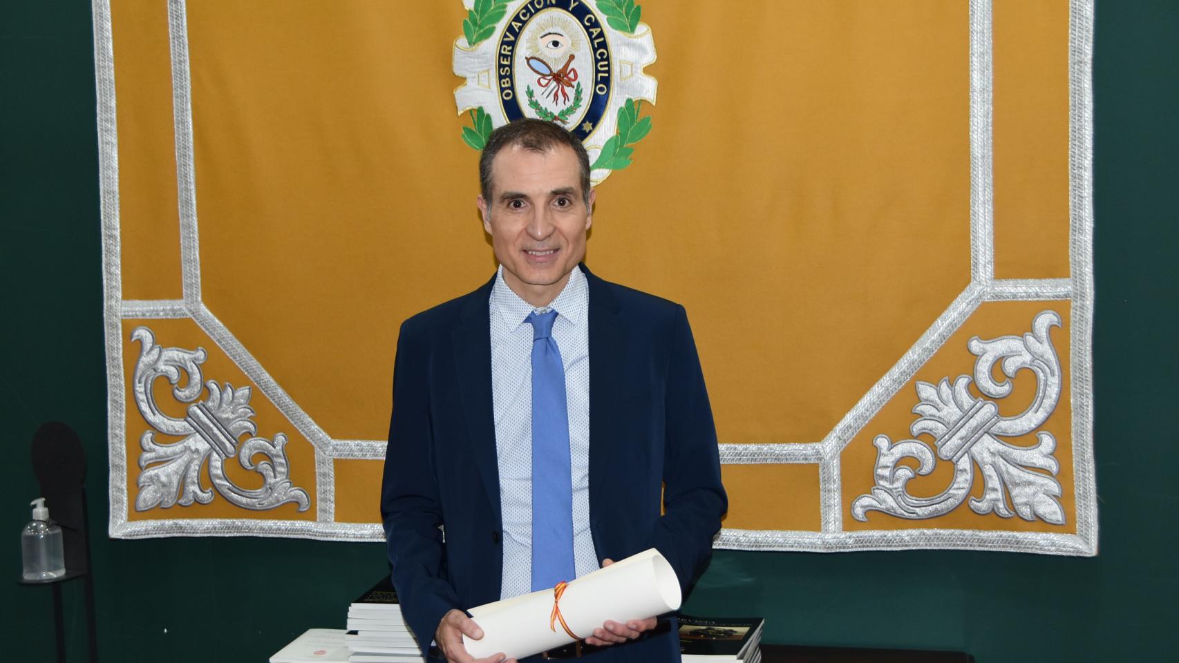 Maestre, al recibir su premio en Madrid.