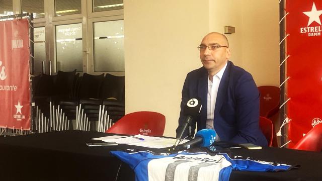 Álvaro Cámara en la presentación de su nuevo proyecto para el Hércules.