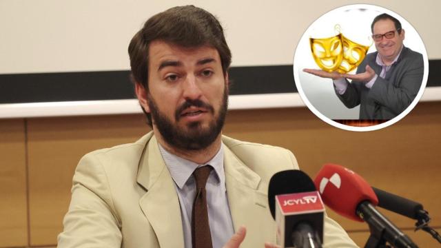 El vicepresidente de la Junta, Juan García-Gallardo, y el humorista Félix Pavón.