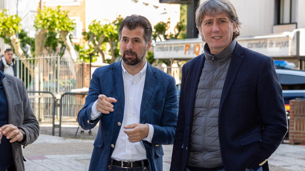 El secretario general del PSCyL, Luis Tudanca, durante la celebración de un acto en Soria, este lunes.