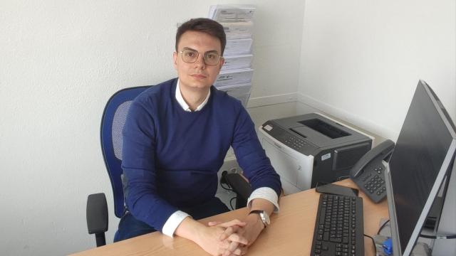 Alejandro Olivares en el hospital de Salamanca