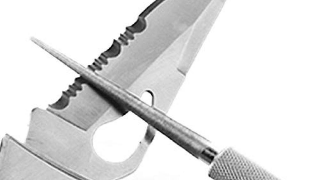 Afilador cónico para cuchillos de sierra
