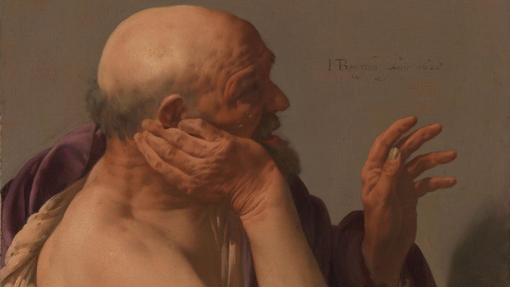 Heráclito según el pintor Hendrick ter Brugghen (1628)