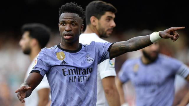 Vinicius Júnior, durante el Valencia - Real Madrid de La Liga 2022/2023