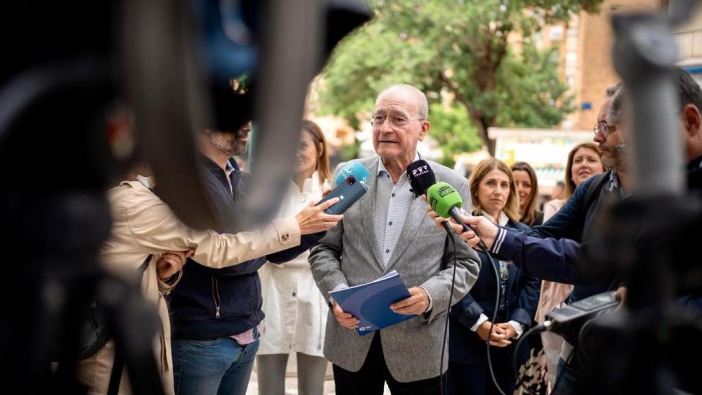 El alcalde de Málaga, Francisco de la Torre, en un acto de campaña.