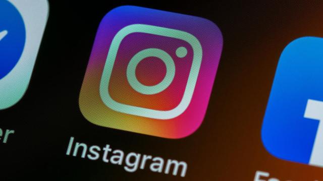El logo de Instagram.